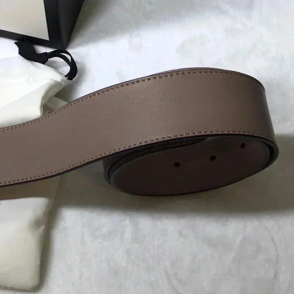 Gucci SZ 36 Nude Marmont GG Buckle Belt - Picture 7 of 9